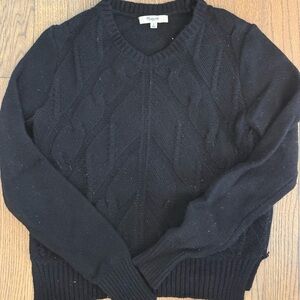 Madewell Cable Knot Crop Sweater- Size small
